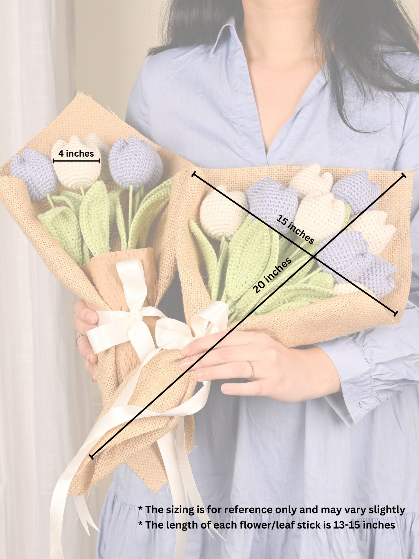 Crochet Tulip Bouquet