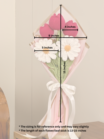 Forever tulips and daisies