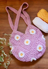 Crochet Daisy Tote Bag