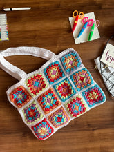 Crochet Granny Square Tote Bag