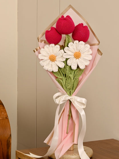 Forever tulips and daisies