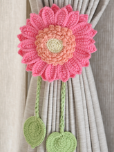 Pink Sunflower Curtain Tie