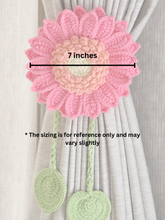 Pink Sunflower Curtain Tie