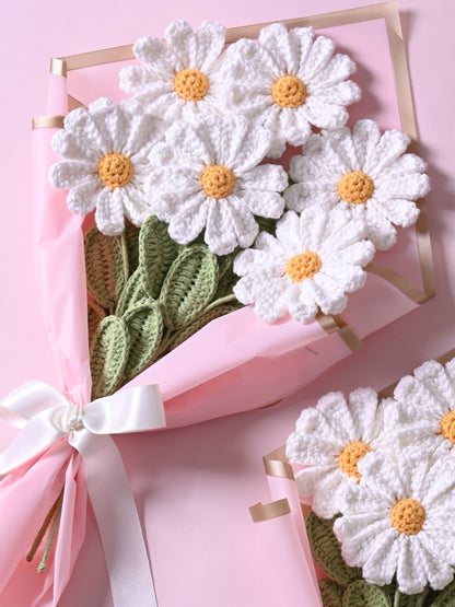 Crochet Daisy Bouquet of 4