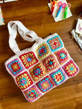 Crochet Granny Square Tote Bag