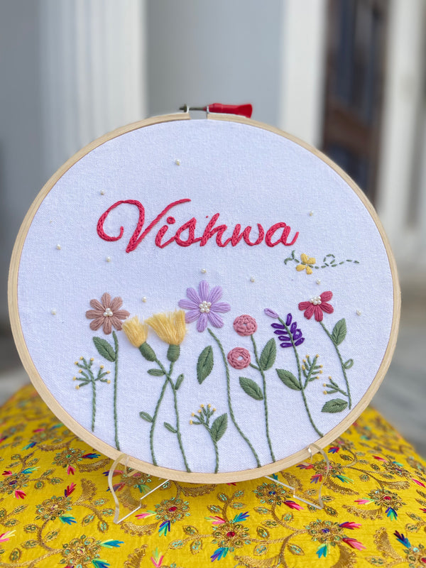 Customized Named Embriodery Hoop