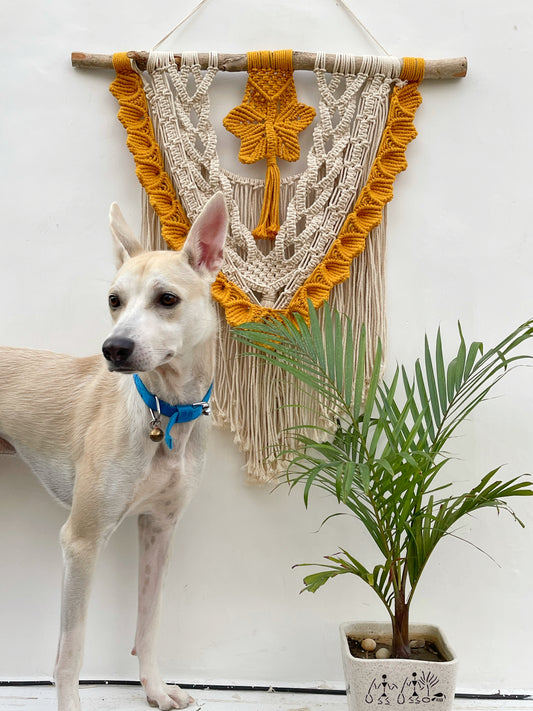 White/Yellow Wall Hanging