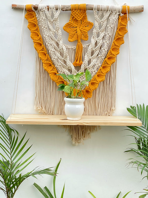 White/Yellow Wall Hanging