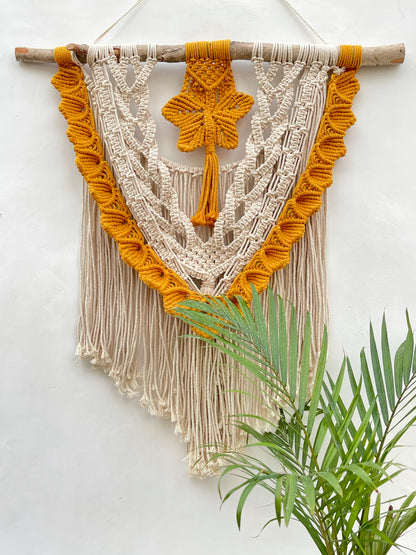 White/Yellow Wall Hanging