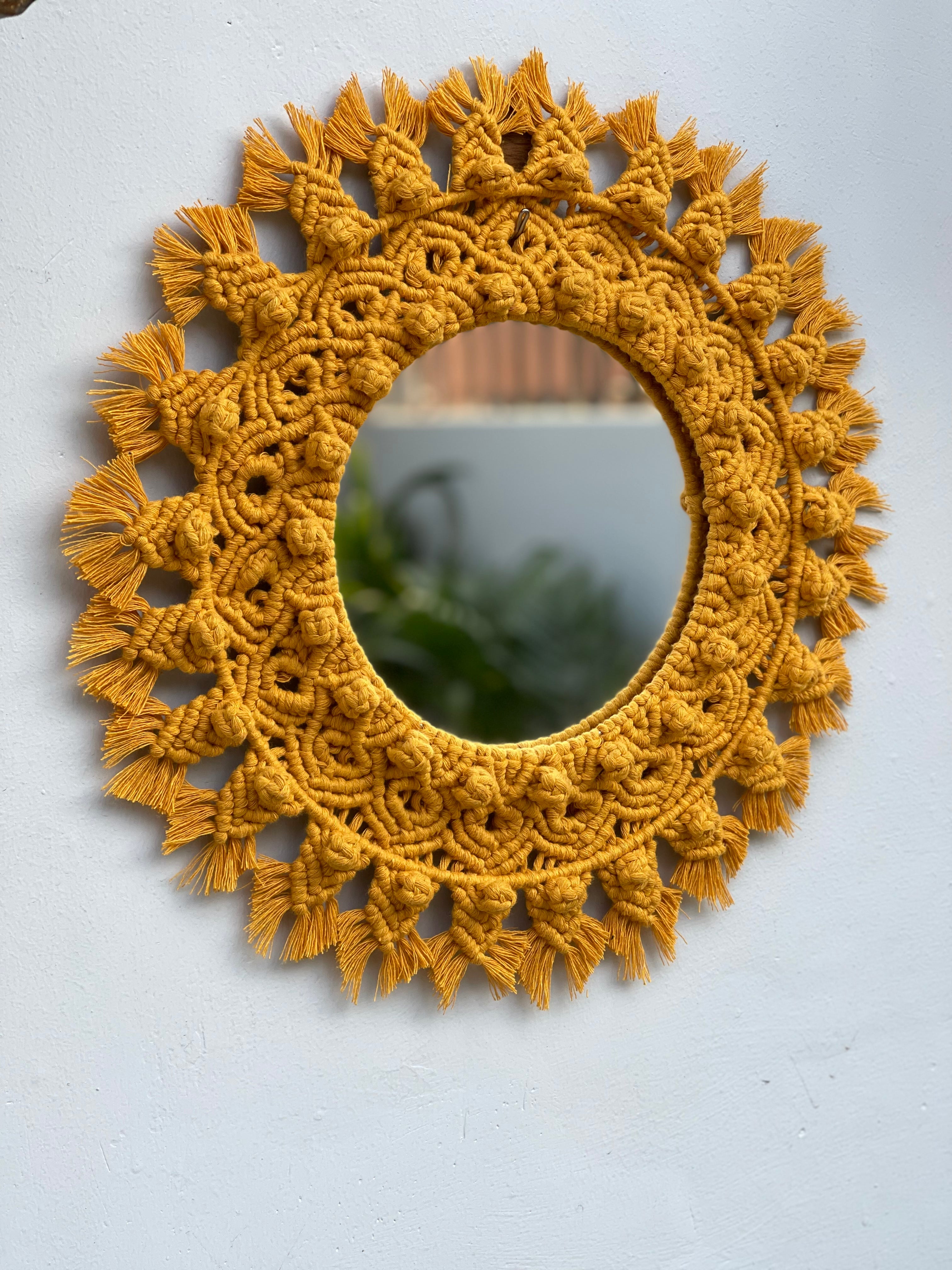 Macrame Double Ring Mirror – Rare You