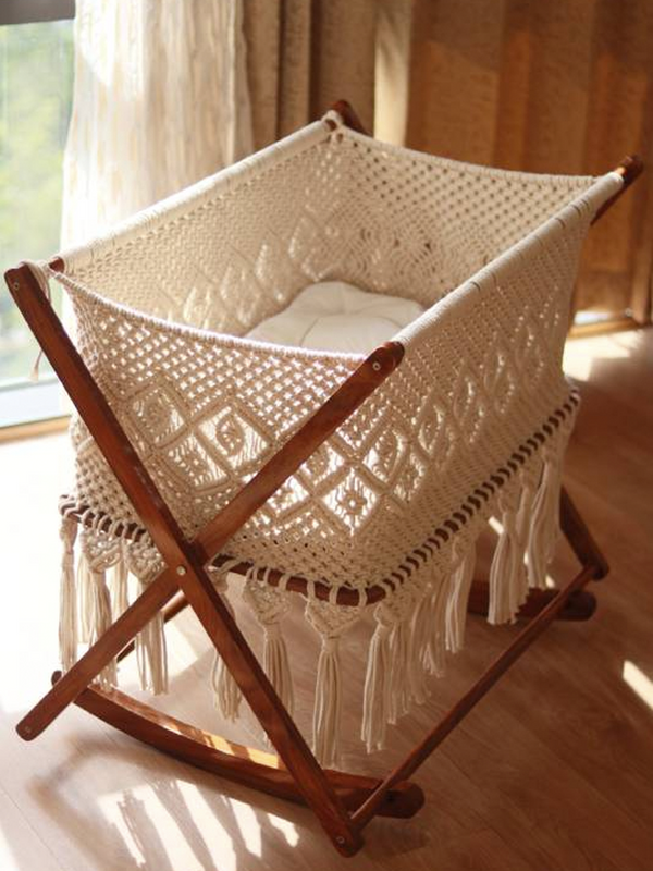 Macrame Crib and Cradle