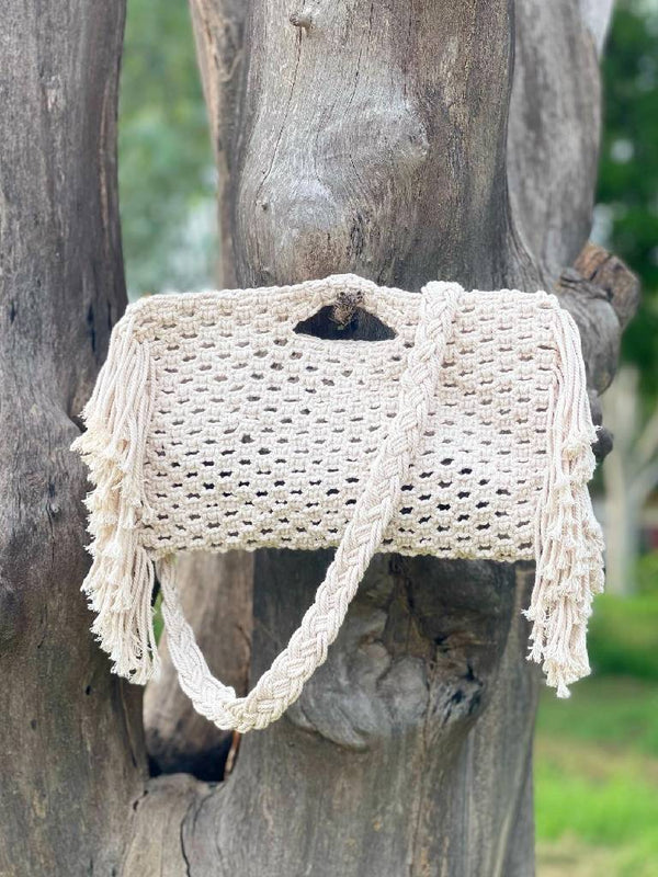 Macrame Hand Clutch