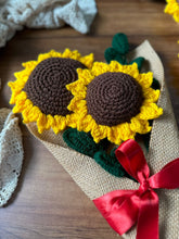 Crochet Sunflower Bouquet of 2