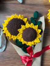 Crochet Sunflower Bouquet of 2