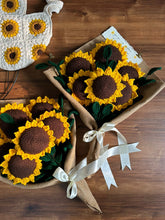 Crochet Sunflower Bouquet of 6