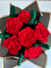 Crochet Rose Bouquet of 6